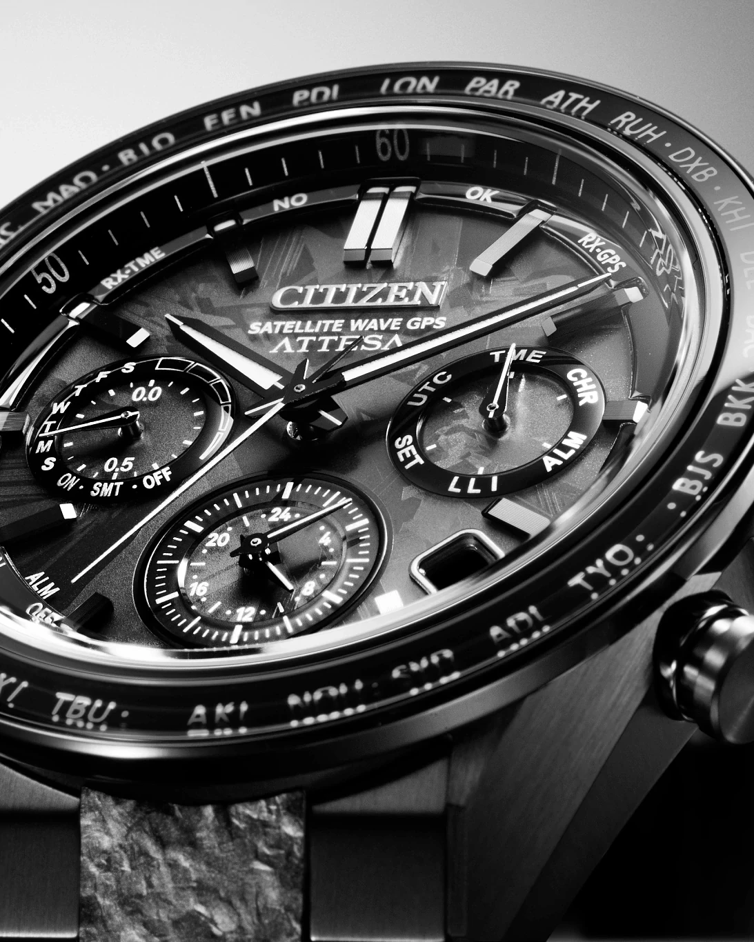 【限定セール】CITIZENアテッサHAKUTO-R限定品CC4067-66E ATTESA HAKUTO-R Black Dial Super Titanium with DLC Coating